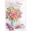 BIRTHDAY CARDS,Mum 12's Floral Vase (Was 0.85)