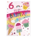 GREETING CARDS,Age 6 Female 12's Cupcakes & Ice Creams