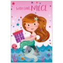 BIRTHDAY CARDS,Niece 12's Mermaid/Unicorn (Was 0.85)