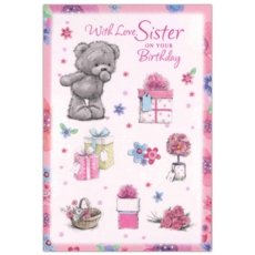 BIRTHDAY CARDS,Sister 12's Teddy Tea Party (Was 0.85)