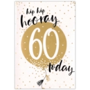 GREETING CARDS,Age 60 Female 6's Gold Balloon