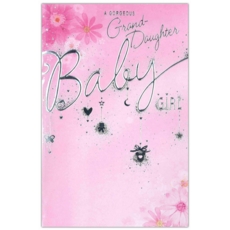 GREETING CARDS,Granddaughter Congrats 6's Pink Floral