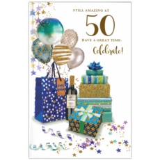 AGE 50 CARDS,Male 6's Presents (Was 1.15)