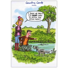 HUMOUR CARDS, 6's Fetch the Stick