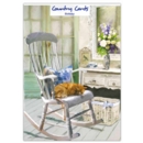 GREETING CARDS,Happy Birthday 6's Cat on Rocking Chair