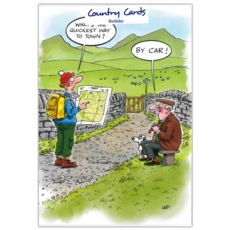 GREETING CARDS,Happy Birthday 6's Quickest way to Town