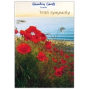 GREETING CARDS,Sympathy 6's Field of Poppies