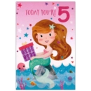 AGE 5 CARDS,Female 12's Mermaid/Unicorn (Was £0.85)