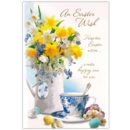 EASTER CARDS,Open 6's Floral Teacup