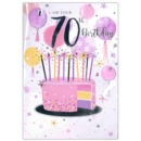ISABEL'S GARDEN,Age 70 Female 6's Cake & Balloons