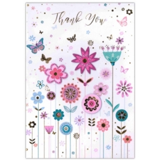 ISABEL'S GARDEN,Thank You 6's Flowers & Butterflies