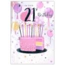 ISABEL'S GARDEN,Age 21 Female Cake & Balloons (Was 1.70)
