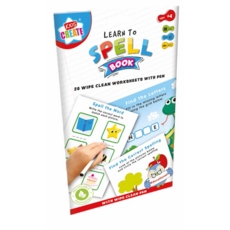 EDUCATIONAL BOOK,Wipe Clean, A5, Learn To Spell. H/pk