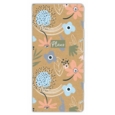 MEMO PAD,Kraft,Floral Brush 2 x50 Sheets with Pen