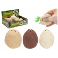 DINOSAUR SQUISHY EGG, 3 Asst Cols,7cm  CDU