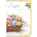 EASTER CARDS,Open 6's Floral Eggs