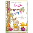 EASTER CARDS,Open 6's Bunny, Chick & Bunting