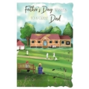 FATHER'S DAY CARDS,Dad 6's Village Cricket