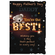 FATHER'S DAY CARDS,Daddy 6's Text & Stars