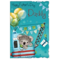 FATHER'S DAY CARDS,Daddy 6's Koala & Crane