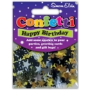 CONFETTI,Table Foil Happy Birthday Multi H/pk