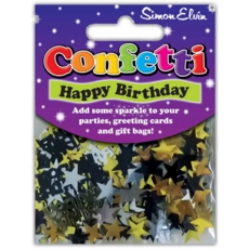 CONFETTI,Table Foil Happy Birthday Multi H/pk