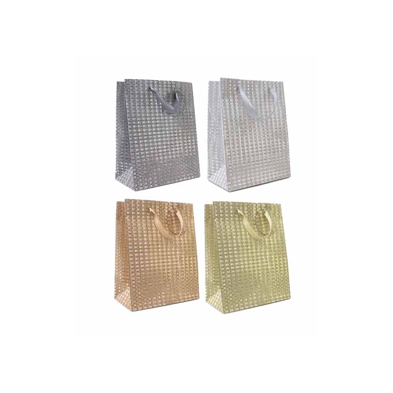 GIFT BAG,Glitter 4 Assorted (Small)