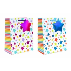 GIFT BAG,Star 2 Assorted (Medium)