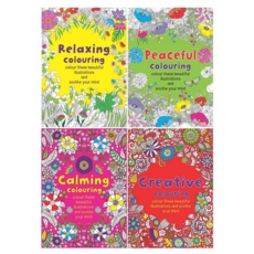 COLOURING BOOK,A4 Calming 4 Asst.