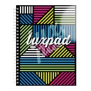 NOTEBOOK,Luxpad A5+ T/Wire Punched & Perforated, Assd Des