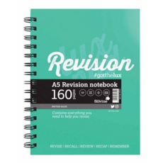 REVISION NOTEBOOK, A5, 160pg Twin Wire, Britsh Made