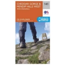 MAP,O/S Cheddar Gorge & Mendip Hills West