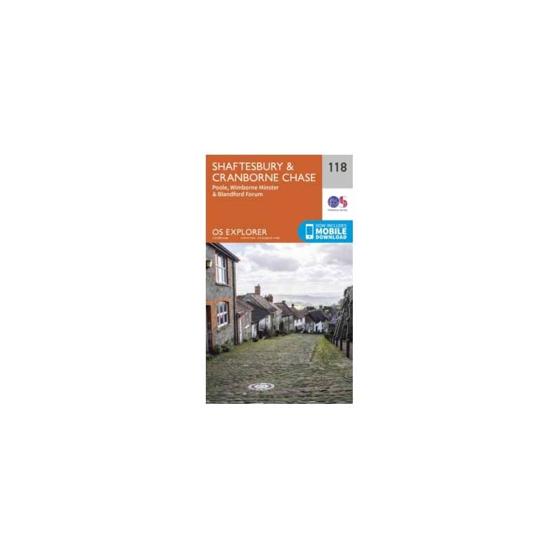 MAP,O/S Shaftesbury & Cranborne Chase 2.5in