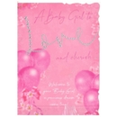 GREETING CARDS,Baby Girl 6's Pink Balloons