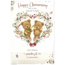 GREETING CARDS,Your Anni.6's Teddies & Champagne