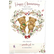 ANNIVERSARY CARDS, Your Teddies & Champagne (Was 1.15)