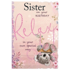 BIRTHDAY CARDS,Sister 6's Koala on Swing (Was 1.15)