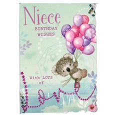 BIRTHDAY CARDS,Niece 6's Koala & Balloons (Was 1.15)