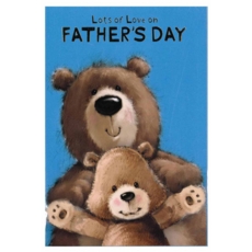 FATHER'S DAY CARDS,6's Bear & Cub  (Was £0.84)