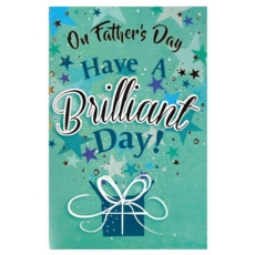 FATHER'S DAY CARDS,Father's Day 6's Present & Stars