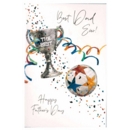 FATHER'S DAY CARDS,Dad 6's Football Trophy