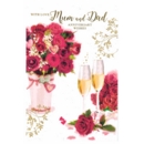 GREETING CARDS,Mum & Dad 6's Roses & Bubbly