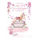 GREETING CARDS,Granddaughter Congrats.6's Rocking Horse
