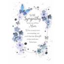 GREETING CARDS,Loss of Mum 6's Floral Butterflies