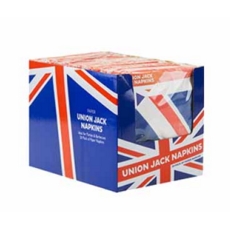 NAPKINS UNION JACK FLAG Design 33cm 3ply 20's CDU