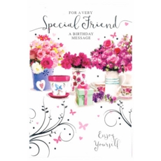 SPECIAL FRIEND CARDS, 6's Floral Vases (Was 0.89)