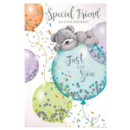 GREETING CARDS,Special Friend 6's Teddy & Balloons
