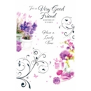 GREETING CARDS,Very Good Friend 6's Floral