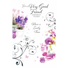 VERY GOOD FRIEND CARDS, 6'S Floral (Was 0.89)
