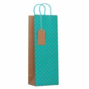 GIFT BAG,Kraft Aqua Star (Bottle)